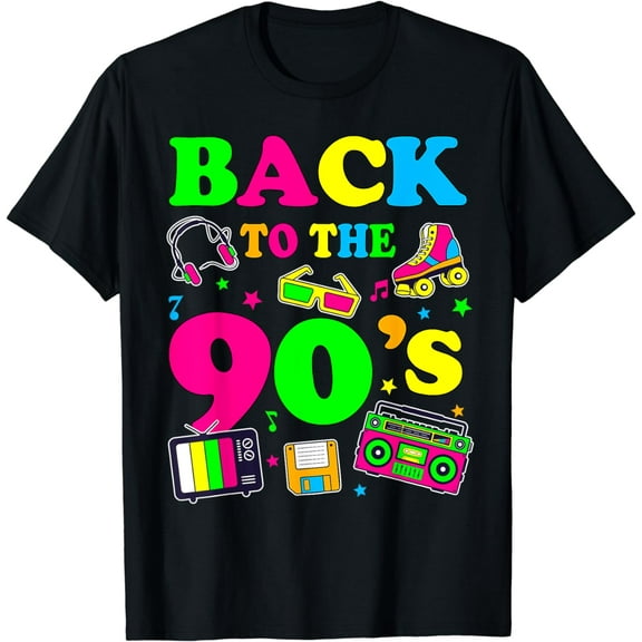 Men's Women's Kids Vintage Back To 90's Graphic Design T-Shirt