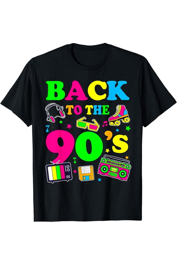 Men's Women's Kids Vintage Back To 90's Graphic Design T-Shirt