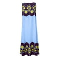 thumbnail image 3 of Fridja Robe d'Été Imprimée pour Femmes Vacances à la Plage Col Rond Grande Poche Maxi Robe, 3 of 7