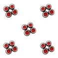 thumbnail image 1 of Baohd 1/2/3/5 RC Wheel Rim Tires Reliable and High-Performance for Wltoys K969 K989 P929 128 Scale Buggy Hobby Red 5PCS, 1 of 1