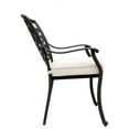 thumbnail image 4 of 37 Inch Wynn Outdoor Patio Dining Chair, Cushion Seat, Set of 2, Black, Beige- Saltoro Sherpi, 4 of 5