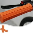 thumbnail image 3 of Rubber Handlebar Cover, Bike Handle Grip, Ergonomic Non-Slip Soft Rubber, Compatible with Mountain and Road Bicycles, Tricycles, Scooters, Easy Installation, 22.2mm Diameter, 3 of 7