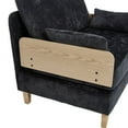 thumbnail image 6 of Foldable sofa bed recliner, 3-in-1 convertible sleeper, mid-century modern decor, suitable for small spaces, with three pillows, can be placed in the bedroom study room guest, 6 of 6