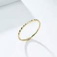 thumbnail image 4 of 1mm Gold/Rose Gold/Silver Tail Band Women's Jewelry Stainless Steel Ring Sz 5-10, 4 of 8