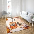 thumbnail image 4 of Happy Thanksgiving British Shorthair Welcome Thankful Fall Autumn Pumpkin Indoor Rug Cat Lover Kitten Owner Gifts Carpet Living Bed Room Sofa Home Decor - 02021, 4 of 5
