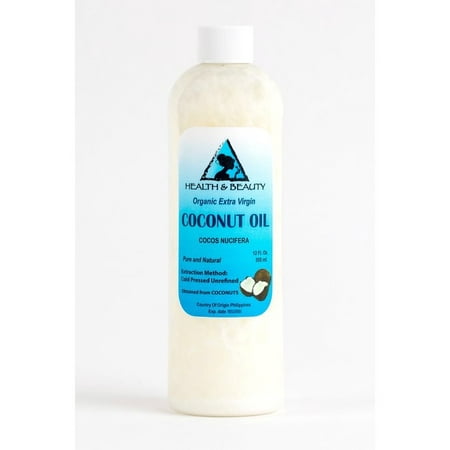 COCONUT OIL EXTRA VIRGIN UNREFINED ORGANIC CARRIER COLD PRESSED RAW PURE 12 (Best Raw Organic Coconut Oil)