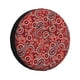 thumbnail image 1 of Balery Vintage Red Paisley Cubiertas para Neumáticos - Protector Resistente para Neumáticos de Camioneta, SUV, Remolque, Camper y RV-17 inch, 1 of 6