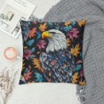 thumbnail image 2 of Autua Eagle Leaves Pattern Graphic Decorative Cushion Throw Pillow Cover for Home Couch Living Room Bed Sofa - 1PC Pillow Case 20x20in, 2 of 5