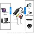 thumbnail image 4 of USB 2.0 VHS Tapes Tape to DVD VCR Audio Video Converter Capture Card Adapter PC, 4 of 5