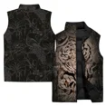 thumbnail image 4 of 2024 Nueva chaqueta de invierno para hombre, chaleco de algodón con estampado de lobo y tigre, chaquetas para hombre, chalecos casuales de moda, chalecos para hombres, ropa sin mangas, 4 of 4
