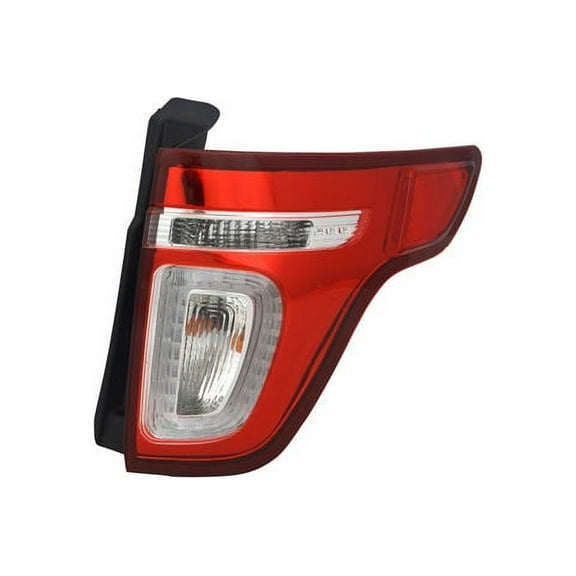 Right Passenger Side Tail Light Assembly - Compatible with 2011 - 2015 Ford Explorer without Sport Package 2012 2013 2014