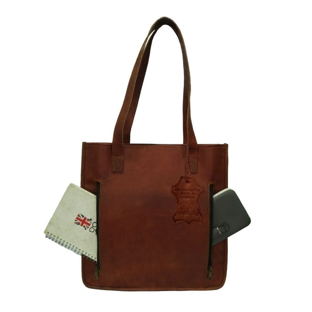 Large brown leather handbag outlet