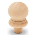 thumbnail image 3 of Small Wood Finials with Tenon, 7/8 inch, Pack of 50 Wooden Finials for Crafting, DIY Décor, and Wooden Finial Crafts, by Woodpeckers, 3 of 7