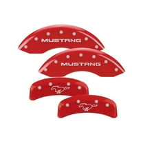 MGP Caliper Covers 10095SMPYRD Mustang Pony Logo - Red Powder Coat - Set of 4 Fits select: 1999-2004 FORD MUSTANG