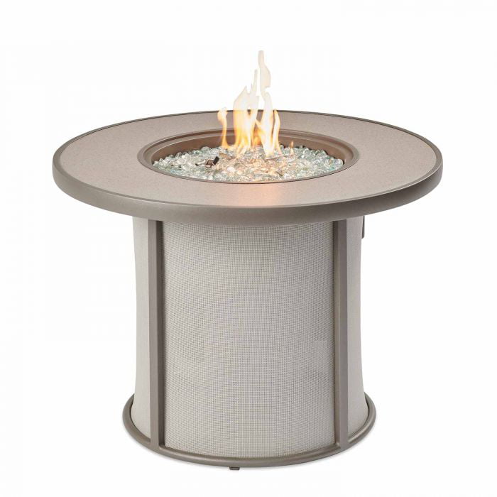 Grey Stonefire Gas Fire Pit, Frontgate Gas Fire Pit