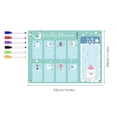 thumbnail image 3 of YAOMOBB Acrylic Board Re writable Transparent Acrylic Weekly Planner Magnetic Stickers for Smooth Organization, 3 of 6
