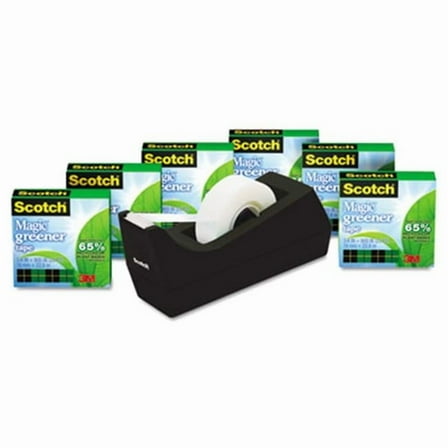 Scotch  Magic Greener Tape with C38 Dispenser .75 in. x 900 in. 6 Rolls-Pack