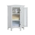 thumbnail image 5 of Teamson Home Freestanding Corner Floor Accent Cabinet with Tempered Glass Panel, White, 5 of 7