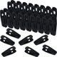 thumbnail image 1 of Clips para perchas de terciopelo Clips para dedos flocados Clips para ropa de terciopelo Clips fuertes para perchas de pantalones para ropa delgada (72 piezas), 1 of 5