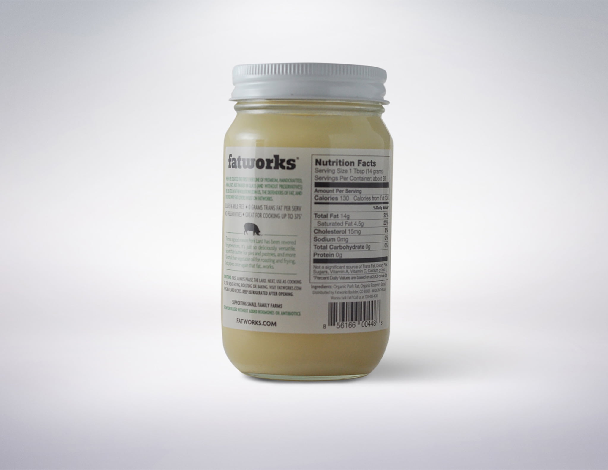 Fatworks Premium Pork Cooking Oil, 14 oz Jar - Walmart.com
