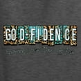thumbnail image 6 of Wild Bobby Godfidence- Knowing I Can't But He Can Blue and Brown Cheetah Print Inspirational/Christian Unisex Crewneck Sweatshirt, Heather Black, Small, 6 of 6