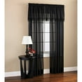 thumbnail image 7 of Mainstays Macrame Tailored Curtain Valance, 50"L x 18"W, Black, 7 of 7