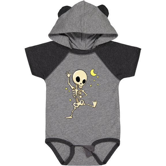 Inktastic Cute Dancing Skeleton Boys or Girls Baby Bodysuit