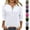 White, variant on gakvbuo 3/4 Sleeve Pullover Tops Henley Shirts for Women's Tops Dressy Casual Tunic Blouses Button Up V-Neck Button-Down Shirts Trendy Business Work Blouses Outfit Basic Tees