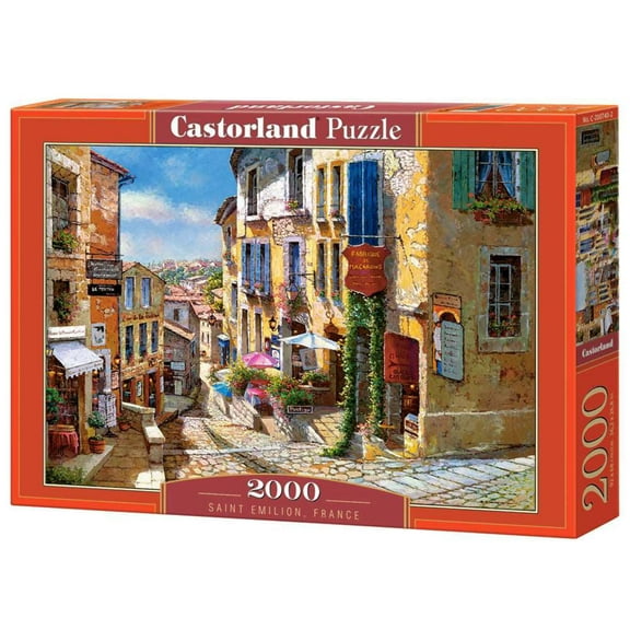 2000 Piece Jigsaw Puzzle, Saint Emilion, France, Puzzle of France, village, Adult Puzzles, Castorland C-200740-2