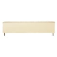 thumbnail image 6 of Ruth Sofa in Ivory Velvet with Gold Tone Metal Legs and 2 Toss Pillows, 6 of 8