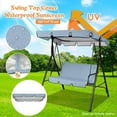 Outdoor Courtyard Swing Ceiling Cover Awning Rain Cover Replacement
