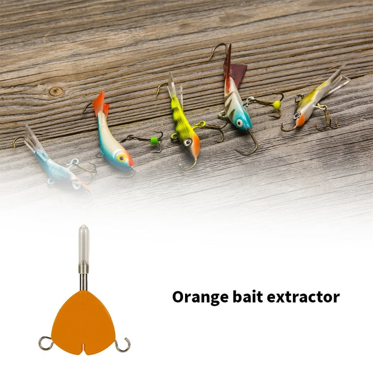 chidgrass 5 in 1 Bait Puller Portable Orange Stripper Thread  Multifunctional Fishing Hook Accessories Parts Supplies Tools