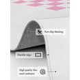 thumbnail image 3 of Minimalist Pink Area Rug for Bedroom 2.7x5 Ft Buffalo Check Plaid Farmhouse Farm Theme Super Soft fuzzy Throw Rug Non-Slip Fluffy Plush Indoor Floor Carpet for Living Room Nursery Home Decor, 3 of 8