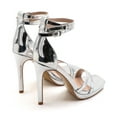 thumbnail image 4 of Women's Double Ankle Strap High Heel Sandals Stiletto Platform Dress Shoes, 4 of 6