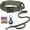 Green-SET, variant on WAAYEEPAL Heavy Duty Nylon Dog Collar, Adjustable Training Collar with Control Handle, Sturdy Metal Buckle and AirTag Holder for Medium and Large Dogs (M, Black)