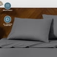 thumbnail image 6 of Bare Home Pillowcase Set - Envelope Closure - Premium 1800 Collection - Double Brushed - Ultra Soft - Standard Size, Gray, 2 Count, 6 of 8