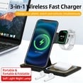 thumbnail image 2 of 15W Wireless Charger,3 in 1 Charging Station Compatible with iPhone 17 16e 16 15 14 13 12 11 X Pro Max,Fast Charging Dock Compatible for Apple Watch & AirPods 4 3 Pro, 2 of 6
