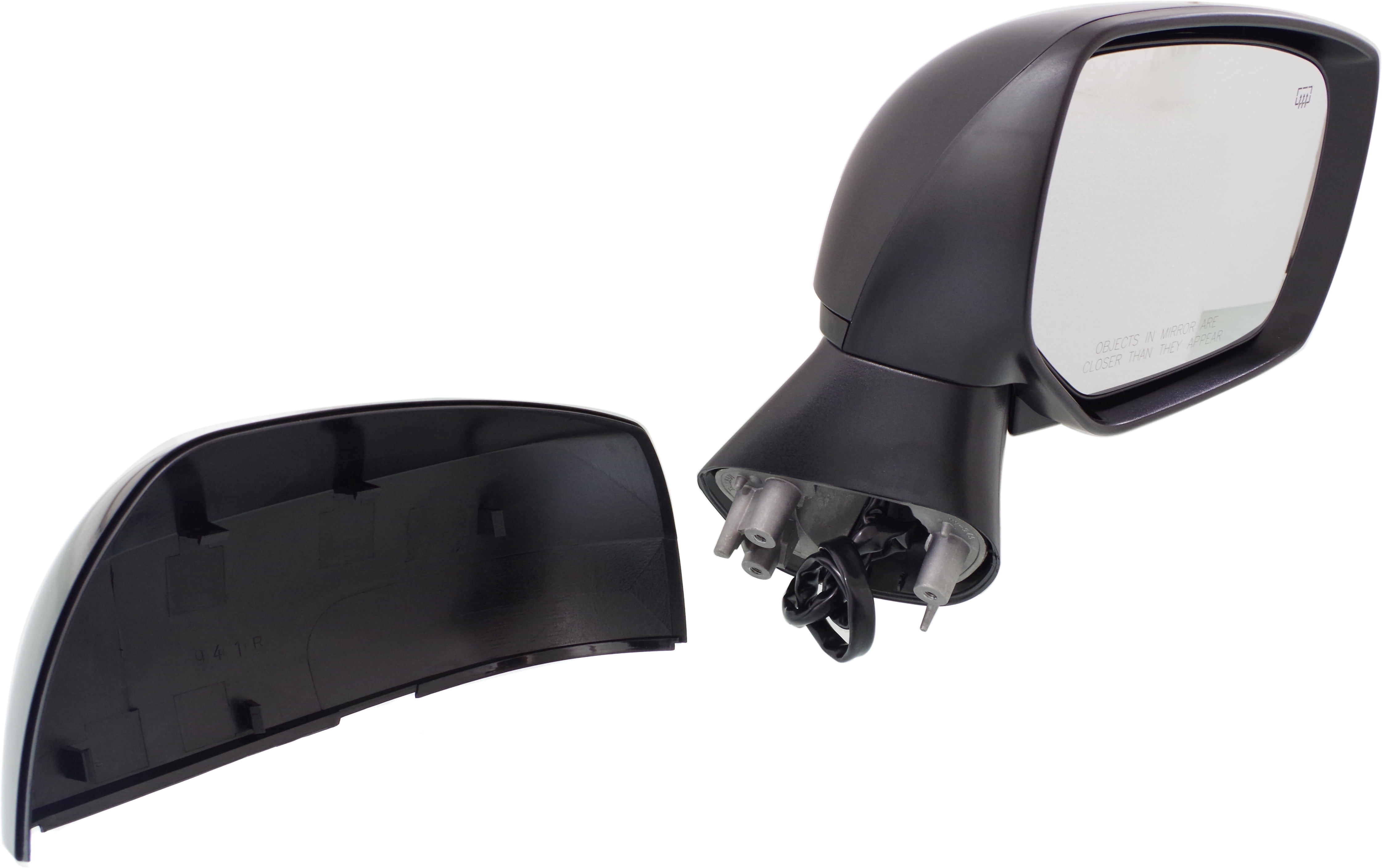 Mirror Compatible With 2012-2014 Subaru Impreza 2013-2014 XV Crosstrek Right Passenger Side Heated 1 Paintable and Textured Black Cap Kool-Vue