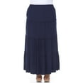 thumbnail image 2 of White Mark Women’s Tiered Maxi Skirt, 2 of 8