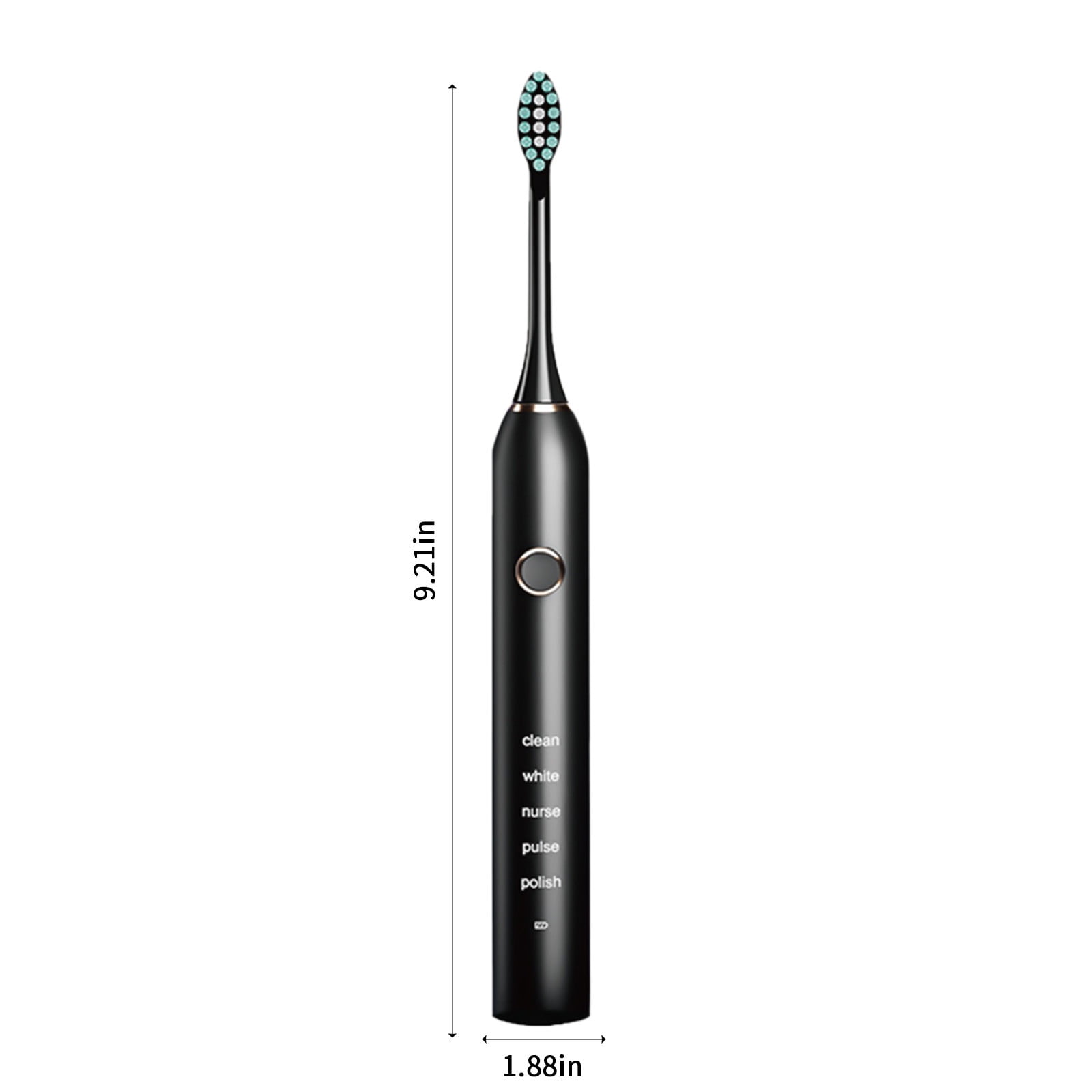 Wovilon USB Charging Toothbrush, Toothbrush With 2 Brush Heads, Smart 5-ModesTimer Toothbrush IPX7