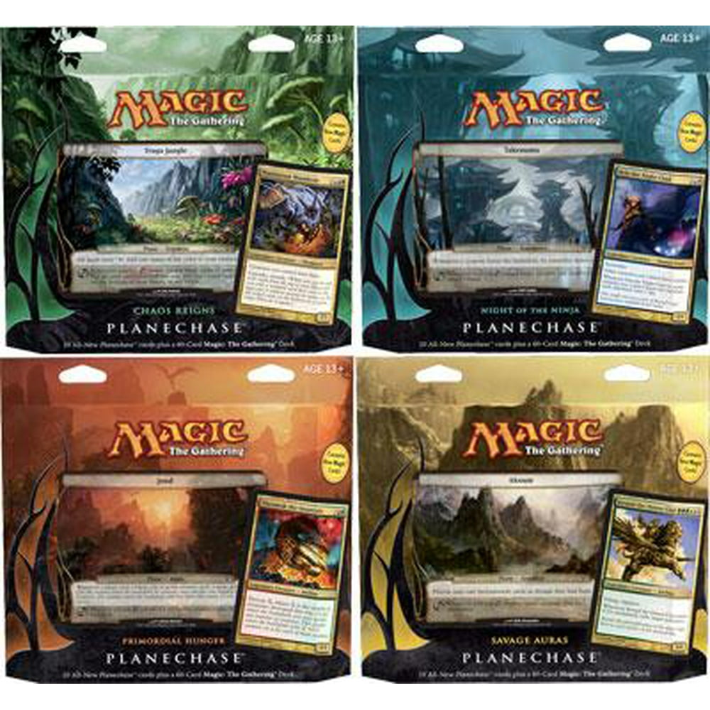 Magic The Gathering Planechase 2012 Set of 4 Decks