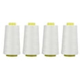 thumbnail image 2 of Quilting Thread,4Pcs Serger Thread White Sewing Thread Serger Thread Enhanced Features, 2 of 14
