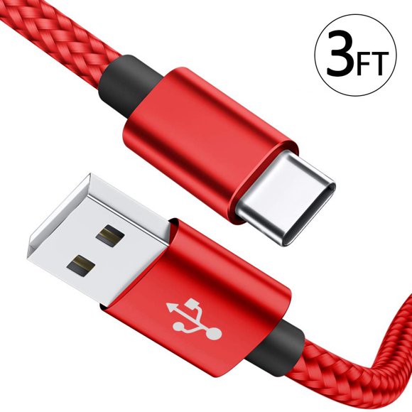 EASTIN USB Type C Charging Cable (6ft)  USB C Nylon Braided Charger Cord for  Galaxy Note 9 8 S10 S10E S9 S8 Plus  LG G7 G6 G5 V40 V30 V20  Nexus 5  Google Pixel 3/3 XL  Oneplus 6T/6/5