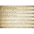 thumbnail image 2 of Kimberly, Allen 18x13 Gold Ornate Wood Framed with Double Matting Museum Art Print Titled - Pledge of Allegiance, 2 of 4