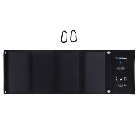 

Waterproof Solar Charger 28W High Efficiency Portable Solar Panel Charger for Outdoor DC5V Perfect for Camping Hiking and Emergency Power Backup