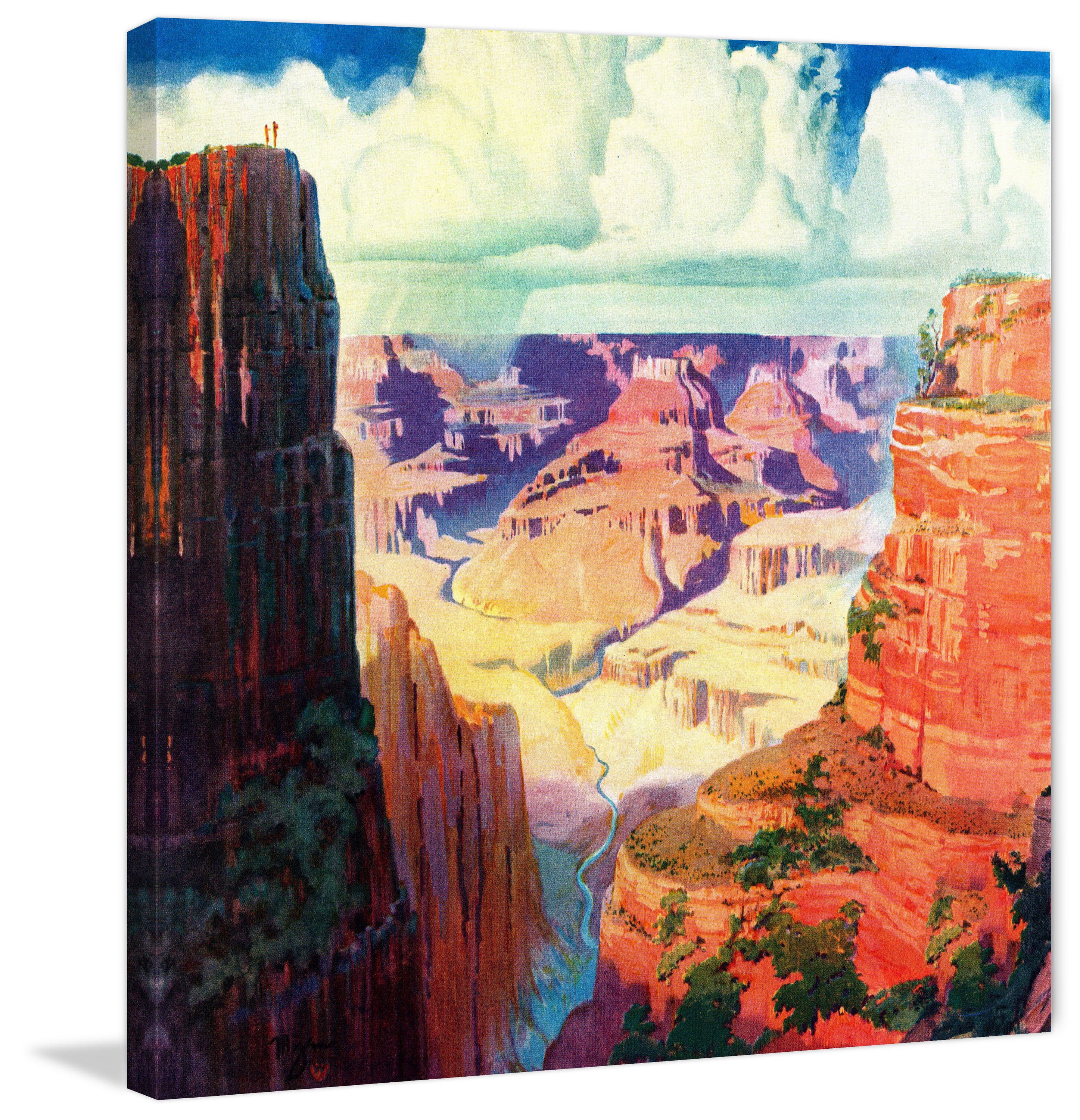 "Grand Canyon 4" Painting Print on Wrapped Canvas