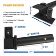 thumbnail image 4 of 4x Weight Plate Holder for 2x2 Inch Power Rack ,Power Rack Attachment for Weight Plates ,Weight Storage Rack,4 x Weight Plate Holder(50 Austrian pole bell plates, 50 square tubes),Black, 4 of 6