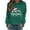 Olive Green, variant on Women's Christmas Sweatshirt Long Sleeve Crewneck Print Pullover Shirt for Party Pink S