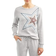 EV1 from Ellen DeGeneres Star Fleece Crew Neck Sweatshirt Women's
