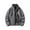 Dark Gray, variant on IYTR Men's Fleece Jacket Winter Warm Thickened Full Zip Outerwear Warm Fleece Lined Windproof Jacket Outdoor Hiking Climbing Coat Black XXXL